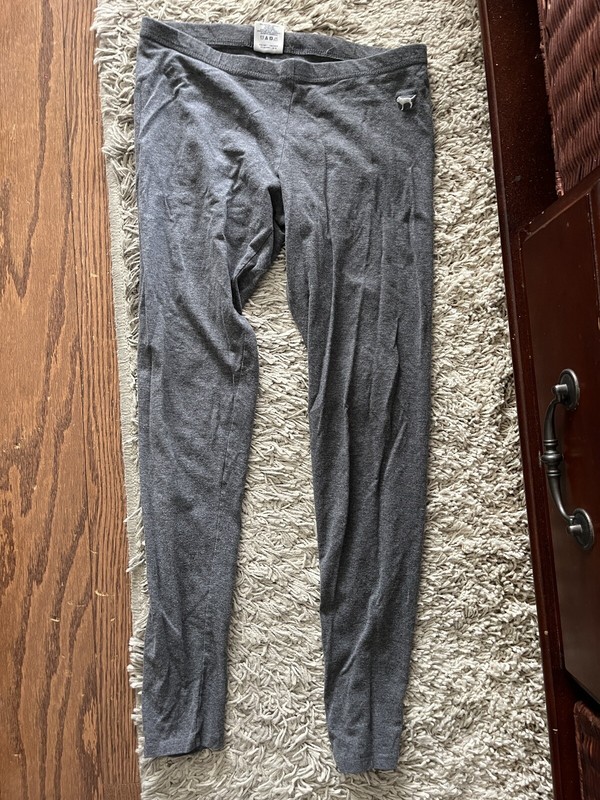 Womens Victoria Secret PINK Gray Leggings Size Medium