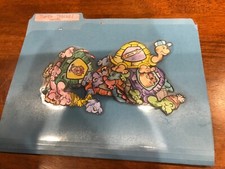 Turtle Tracks Opposites grade PreK language arts file folder game