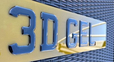 GETÖNTE 3D GEL SHOW PLATE - Nummernschilder, Nummernschild, vorne & hinten KFZ-Kennzeichen
