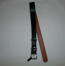 SHINOLA Detroit USA Made Black G10 NATO 1 1/2" LEATHER BELT Mens Size 32 NEW