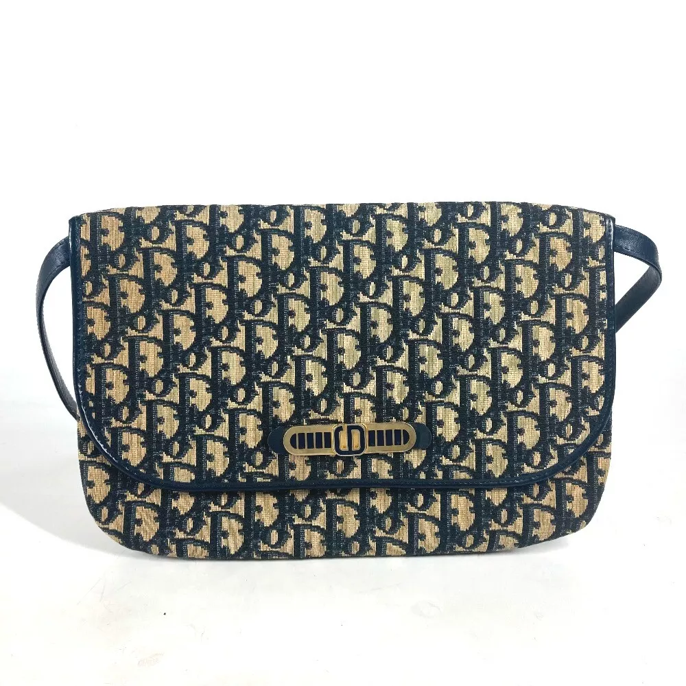 Dior vintage Trotter CD logo pochette accessoire sac bandoulière