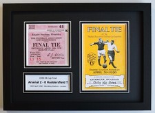 Finale FA Cup 1930 A4 foto incorniciata biglietto partita display programma calcio