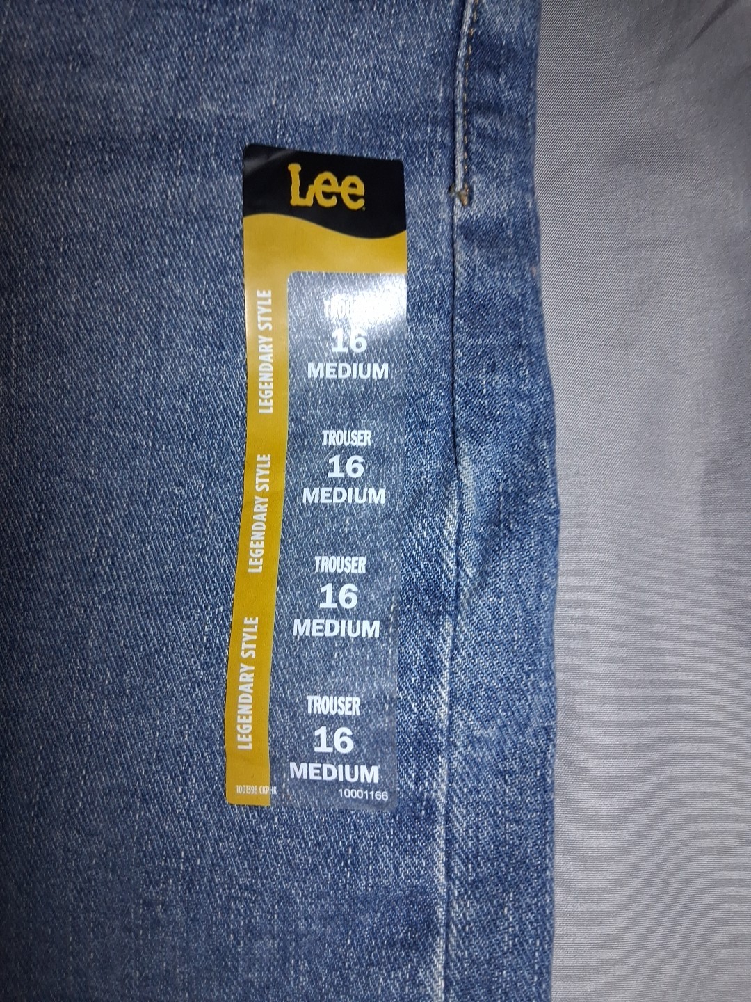 Lee Women's  Size 16 Medium Legendary High Rise Trouser Jean Denim  thumbnail 2