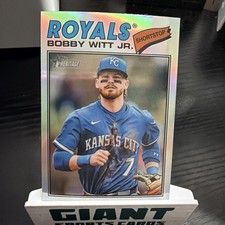 2026 Topps Heritage Bobby Witt Jr #160 Chrome Refractor SP, Kansas City Royals