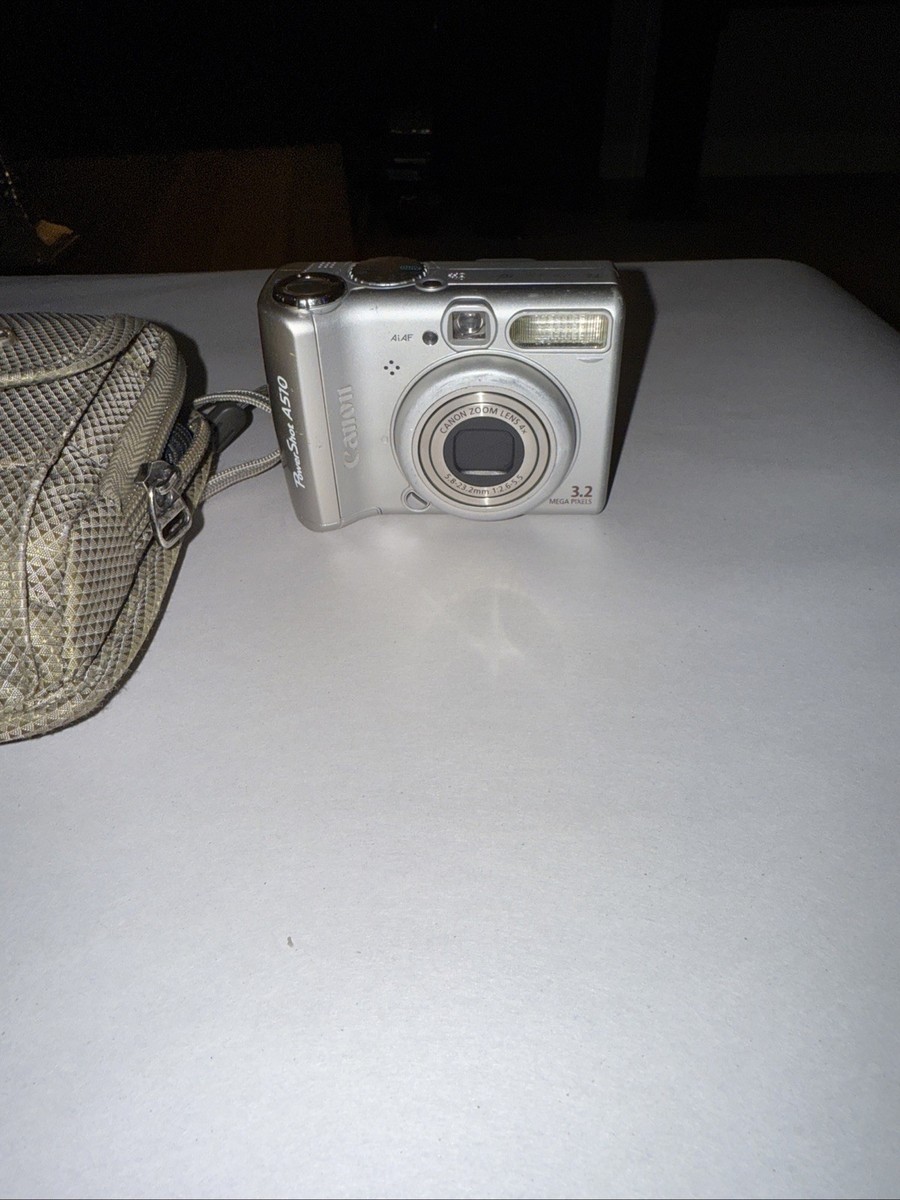 Canon Powershot A510 3.2 MP Digital Camera Gold Silver - for