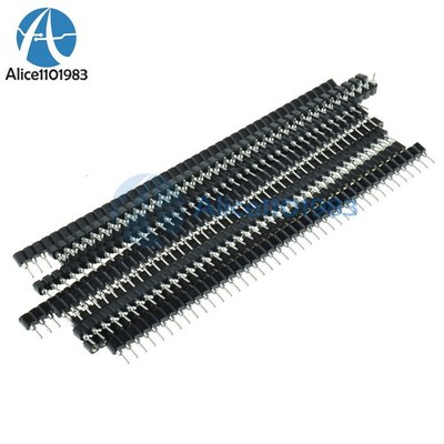 30PCS Strip Tin PCB Female IC Breakable 40pin Single Row Round Header Socket *uq