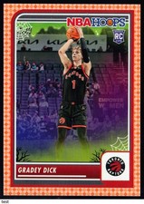 2023-24 Hoops Haunted Hoops Orange - Gradey Dick Rookie RC #251