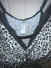 Lane Bryant Cacique Leopard Chemise Nightie Sexy Black Lace Open Sides Sz 18/20 — photo 6