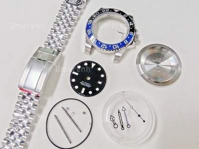 #ad DIY SET for 3285 watch case dial hands Stainless Steel Strap 40mm $300.00