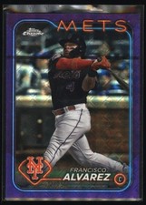 2024 Topps Chrome Logofractor #188 Francisco Alvarez Purple MLB Refractors #/250