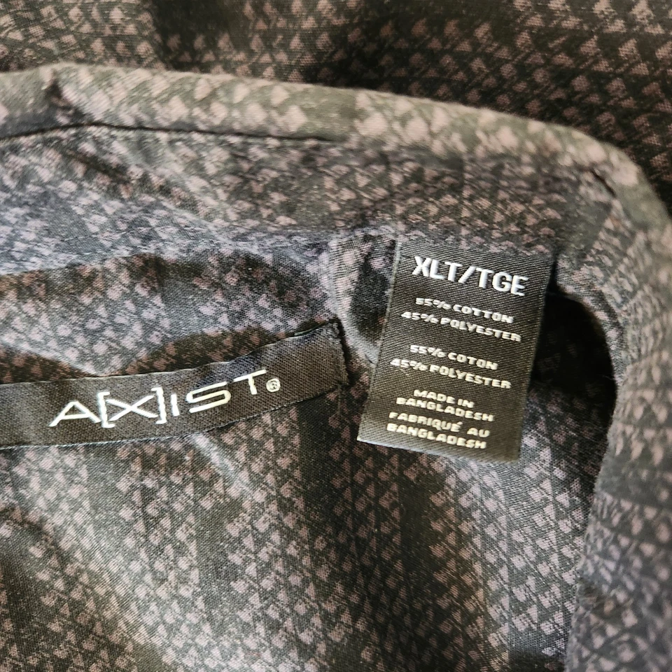 Рубашка на пуговицах мужская Axist XLT черный узор роскошная вестерн дата ночь - Изображение 3 из 4