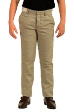 Incotex Slowear Men's Slim Fit Plaid Linen Casual Pants US 31 IT 47