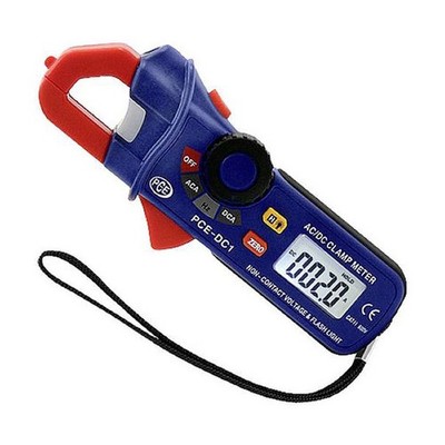 PCE Instruments PCE-DC1 Mini Digital Meter Clamp for AC/DC Currents Flashlight