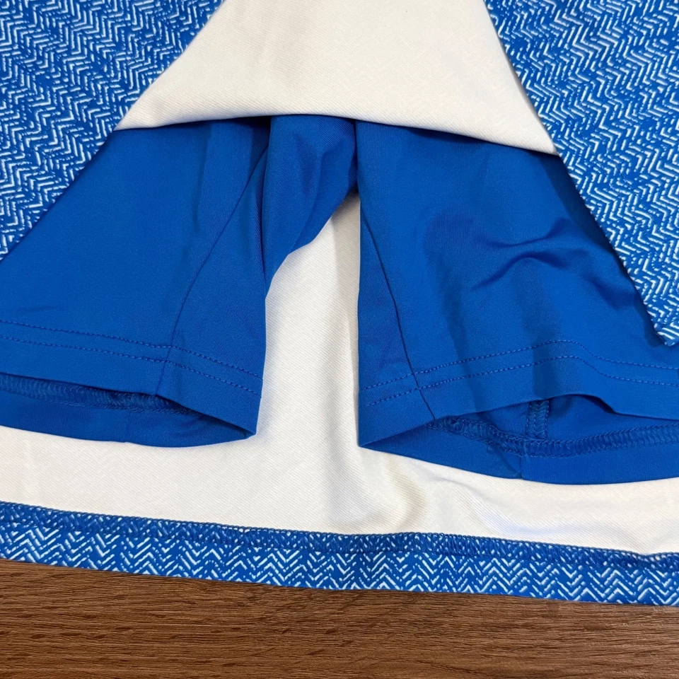 Falda corta de golf Peter Millar azul espiga para mujer talla S UPF 50 protección solar Foto 4 de 4