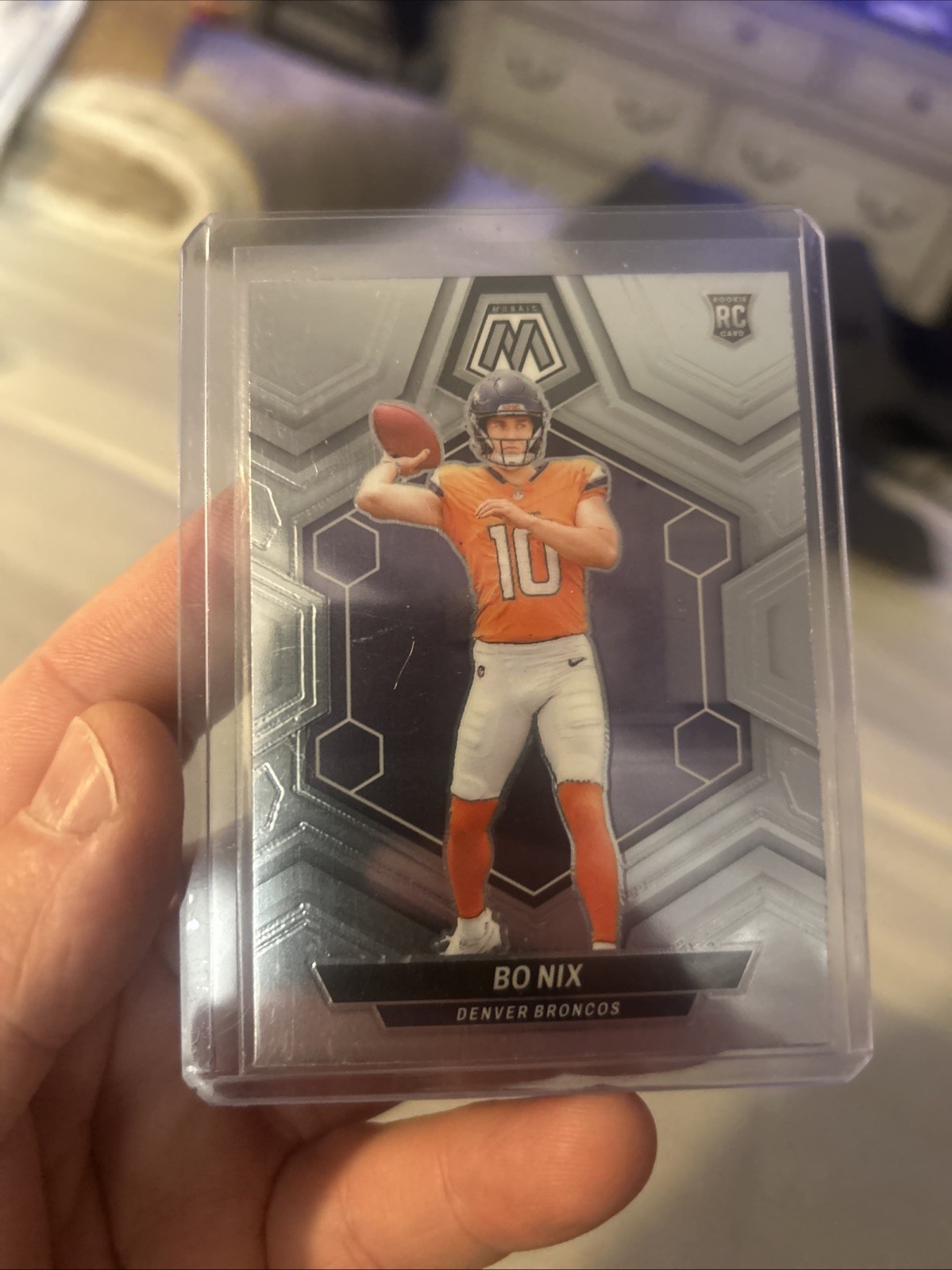 2024 Panini Mosaic Rookies Bo Nix #312 Mosaic Prizm (RC)