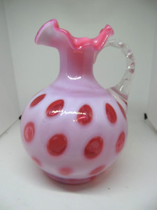 Fenton Coin Dot Pitcher | eBay