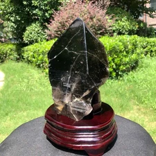 8.33LB Natural Rare Beautiful  Tea Black QUARTZ Crystal  Mineral Specimen 1806