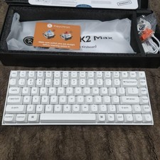 Keychron K2 Max Qmk White Hot-swappable Rgb Mechanical Keyboard Super Banana