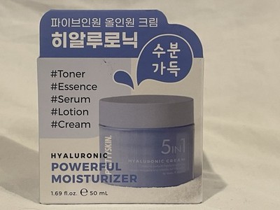 PrettySkin 5 IN 1 Hyaluronic Moisturizer Toner, Essence,Serum,Cream Exp. 01/2028