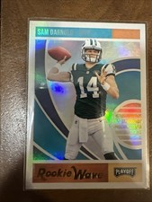Sam Darnold Rookie Wave Playoff Rookie Card . rookie card picture