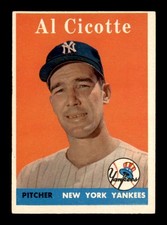 1958 Topps #382 Al Cicotte   EX+ X2697662