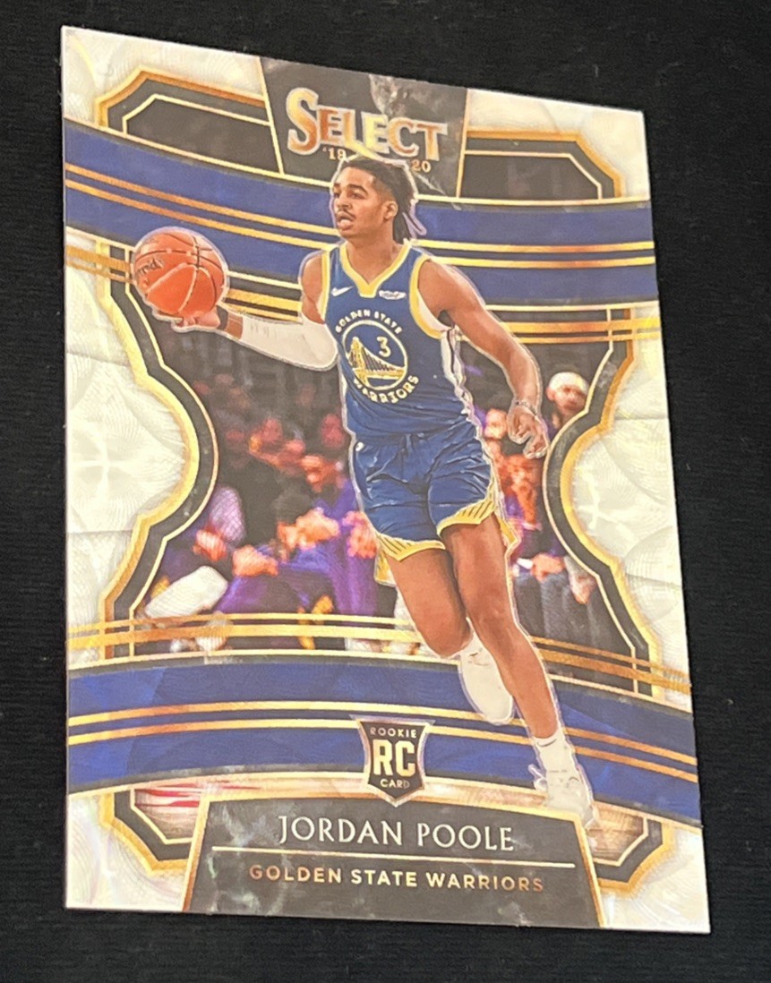 2019-20 Panini Select Concourse Scope Prizm Jordan Poole #94 Rookie RC Warriors