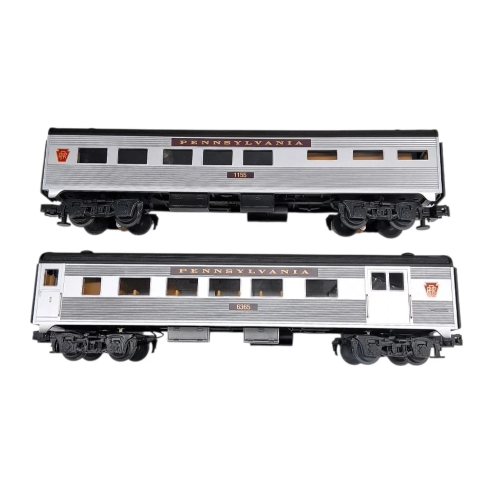 MTH Pennsylvania Combine Diner Set 30-6073 2 Car Set - Image 2 of 4