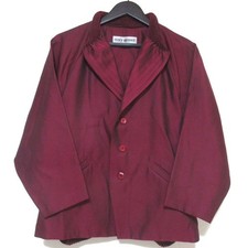 ISSEY MIYAKE 3D Steam Stretch Pleated Design Jacket 2 sizes Wine Red Women USED