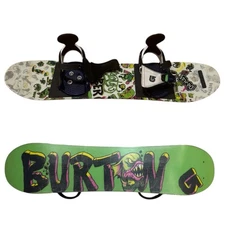 Burton Chopper Kids JR Youth 90cm Complete Snowboard w/ Nice Burton Bindings