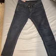 Acne Studios Blå Konst Men s Slim Fit Dark W...