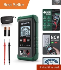 Smart 4000 Counts Digital Multimeter with Non-Contact Voltage Function - Green