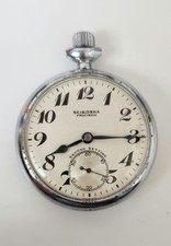 Reloj Bolsillo SEIKOSHA Analógico Plateado Segundero Pequeño Vintage Coleccionable