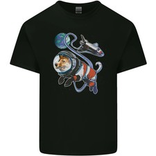 Camiseta de algodón ligero Space Corgi Dog para hombre