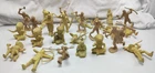 Vintage 60mm Indian Fort Apache Marx Playset Figures Cream & Light Yellow Color
