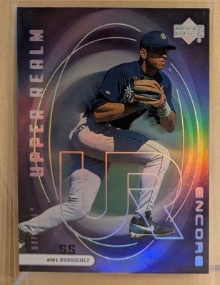 1999 Upper Deck Encore UPPER REALM #5 Alex Rodriguez Refractor RARE INSERT