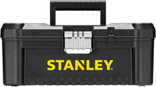 STANLEY STST1-75515 Low Essential Tool Box Waterproof, Black/Yellow, 12.5-Inch 