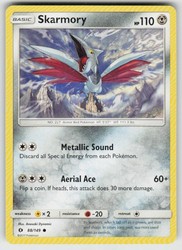 Skarmory 88/149 Sun & Moon Base Set Common Pokemon Card