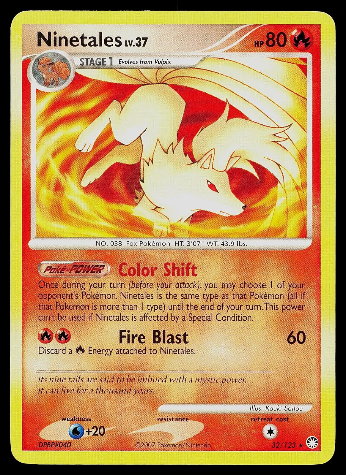 Pokemon Card - Ninetales Mysterious Treasures 32/123 Rare