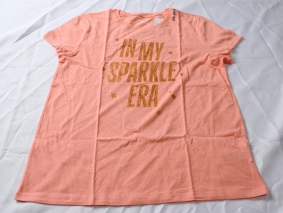 The Children's Place Girls Sparkle Era Graphic Tee MS7 Coral Size 2XL (16) NWT
