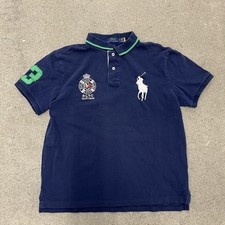Polo Ralph Lauren Men Custom Slim Yacht Club Crest Big Pony Size Large