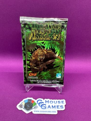 Loup blanc inc. Rage: The War of the Amazon Booster Pack Vintage Rare *CCGHouse* - Photo 1/2