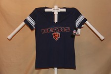 Chicago Bears RHINESTONE FASHION SHIRT 4her by Carl Banks Womens Medium NWT