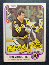 1981-82 O-Pee-Chee #14 Don Marcotte Bruins