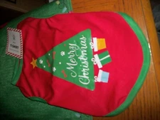 New Size small Doggie Christmas Tree red pet sweaters up to 12" Chest
