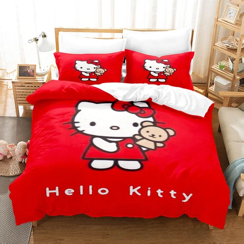 Hello Kitty Series Duvet/Quilt/Doona Cover Single/Double/Queen/King Bedding Set - Bild 3 von 43