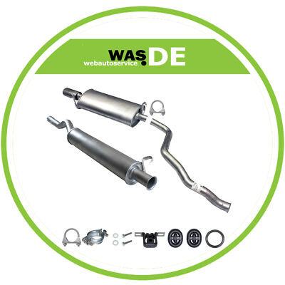 Auspuff Komplett Auspuffanlage für Audi 80 B4 1.6/ 2.0 Auspuff mit E-Prüfzeichen