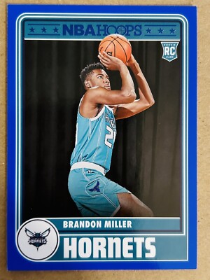 2023-24 NBA Hoops Brandon Miller RC Rookie Tribute Blue Parallel 