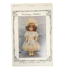 Yesterdays Children Victorian Dress 21-22" Doll Sewing Pattern BS-175 Uncut