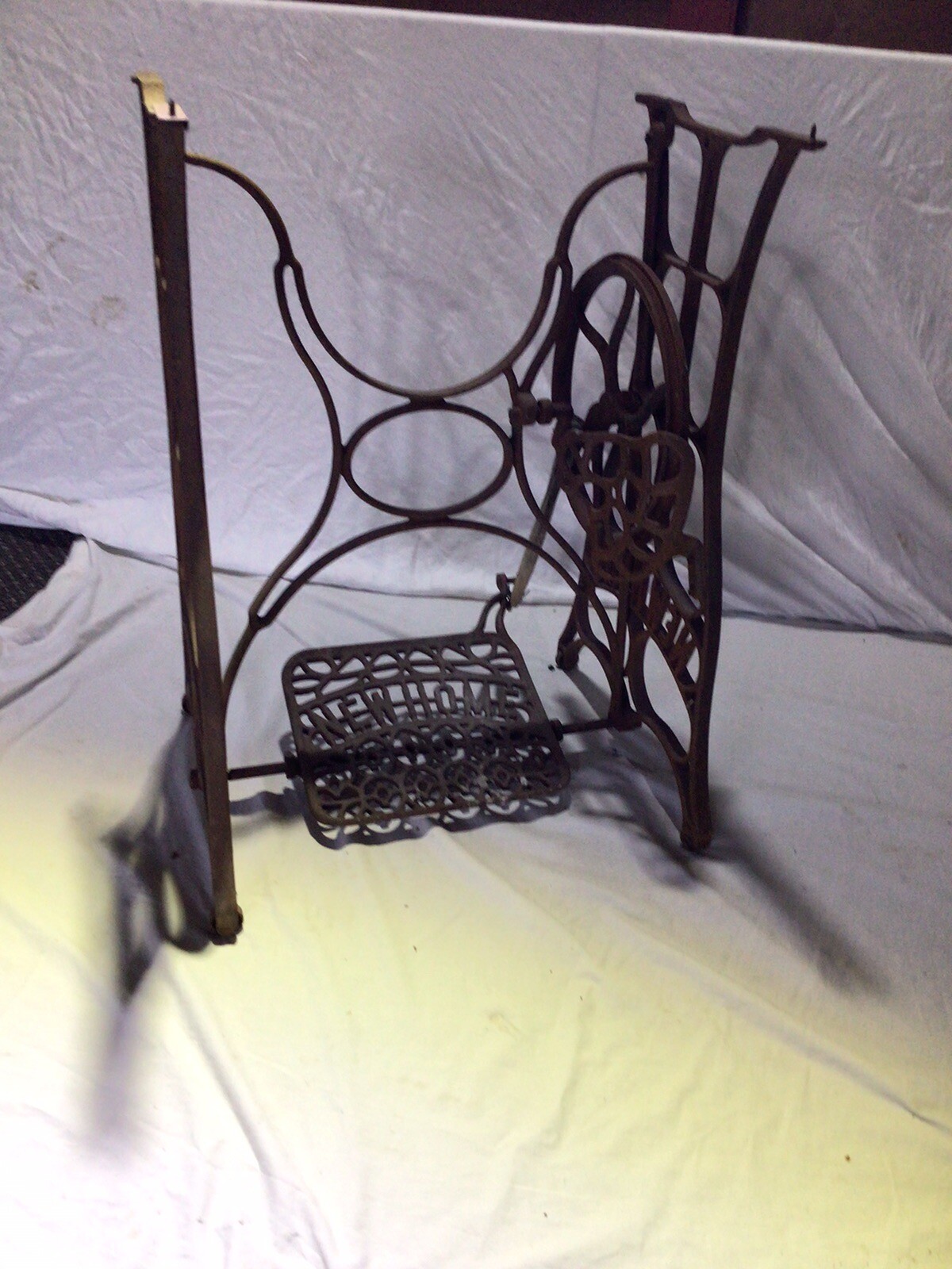 New Home Sewing Machine Antique Table Base eBay