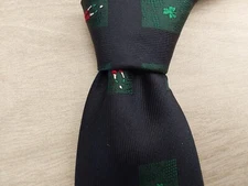 Patrick Francis Ireland Vintage Blue Silk Golf Tie.     Size 58x3 3/4